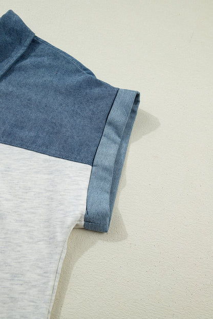Threaded Pear Ivey Collar Short Sleeve Top