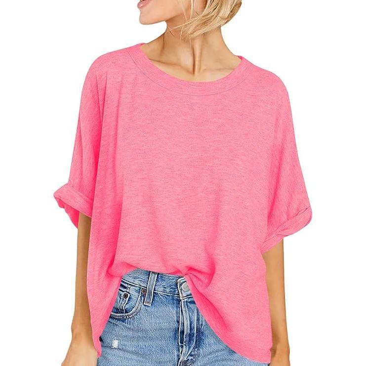 Women's Oversized Casual Short Sleeve T-Shirt