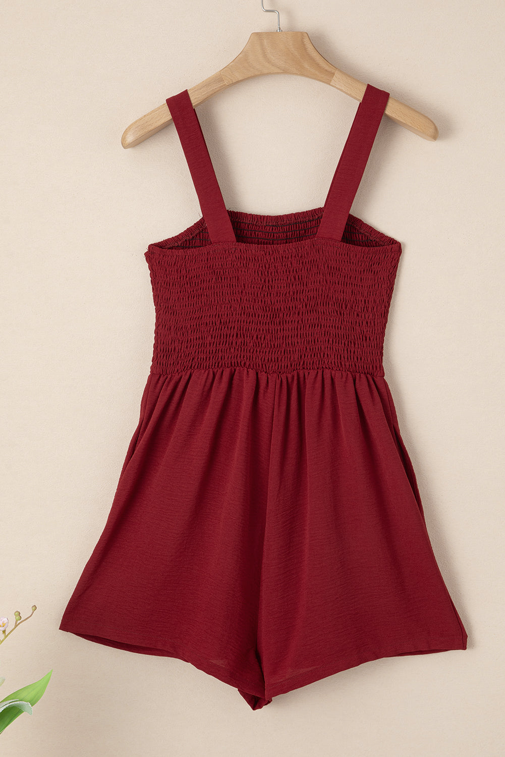 Threaded Pear Marlowe Casual Smocked Sleeveless Romper