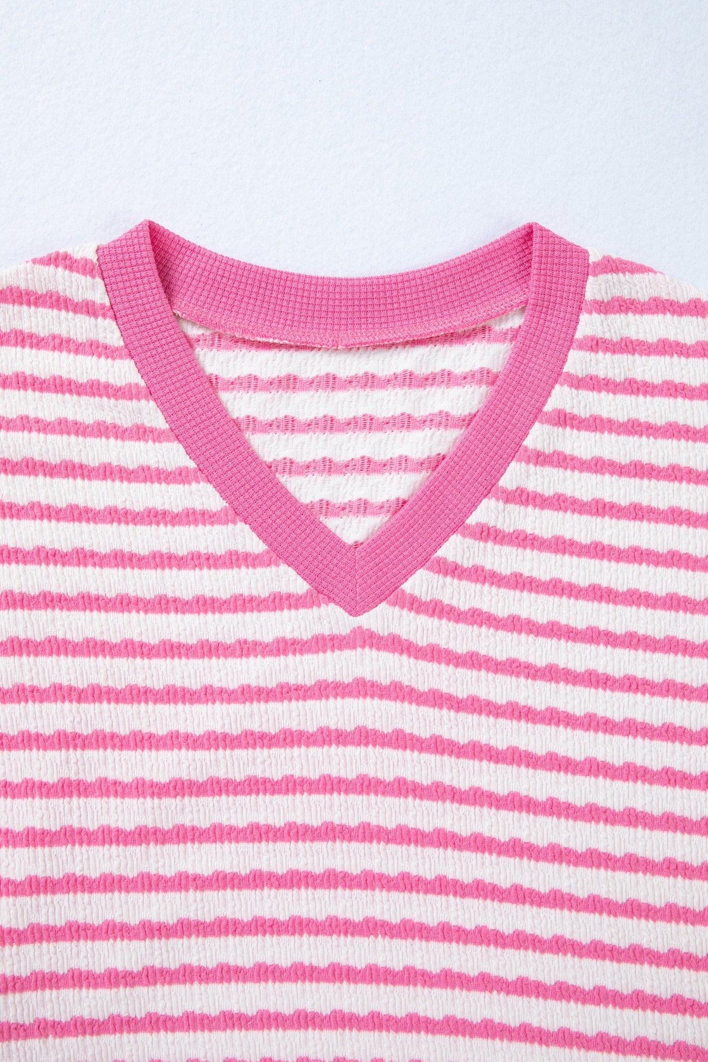 Threaded Pear Georgia Trim Short Sleeve Top