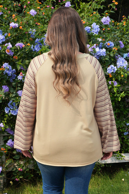 Threaded Pear Iris Notched Raw Edge PLUS Jumper