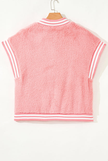 Threaded Pear Mila Patchwork Winter Plush Vest