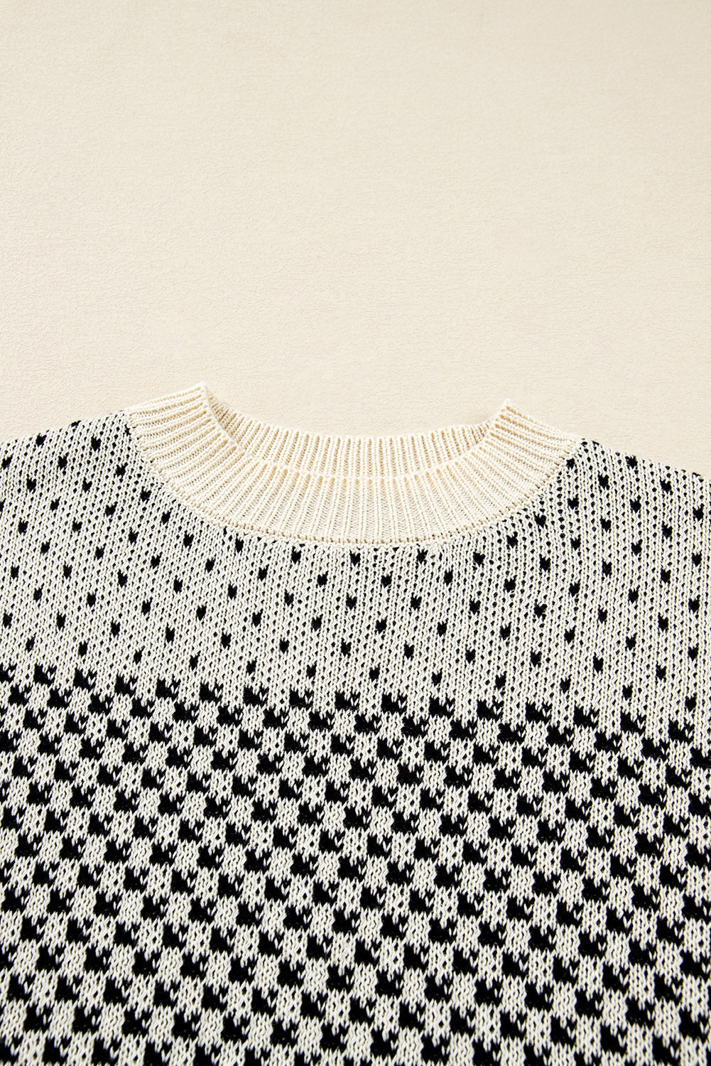 Threaded Pear Kinley Pattern Lantern Sleeve Sweater