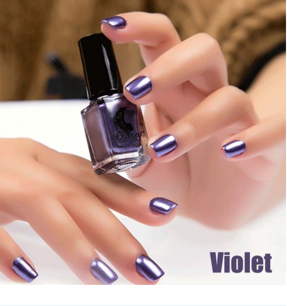 14-Color Metallic Nail Polish Set