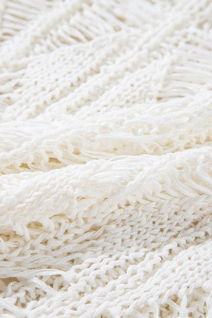 Threaded Pear Olivia Crochet Loose Fit Sweater
