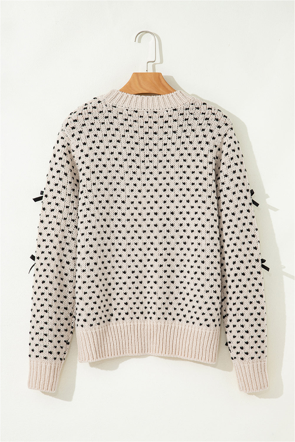Threaded Pear Scarlett Contrast Ribbed Edge Sweater