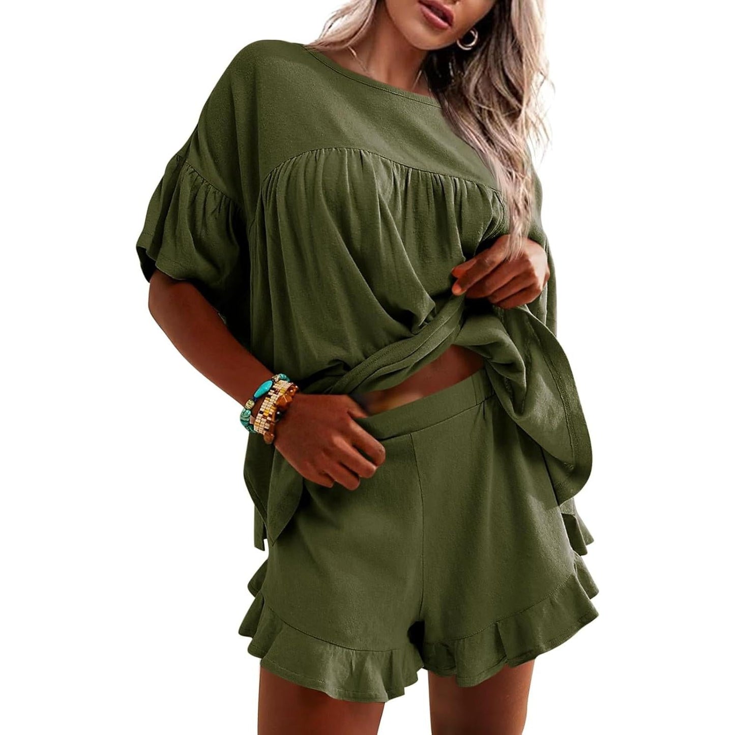 Womens 2 Piece Pajama Sets Vacation Outfits