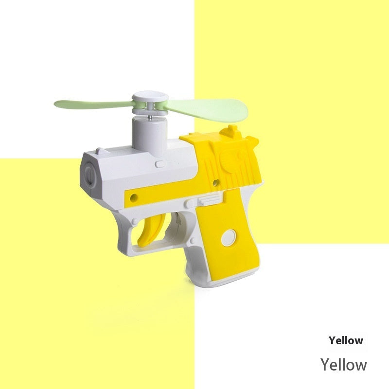 Radish Gun Mini Portable Fan Toy Green Pink Yellow Color Variants