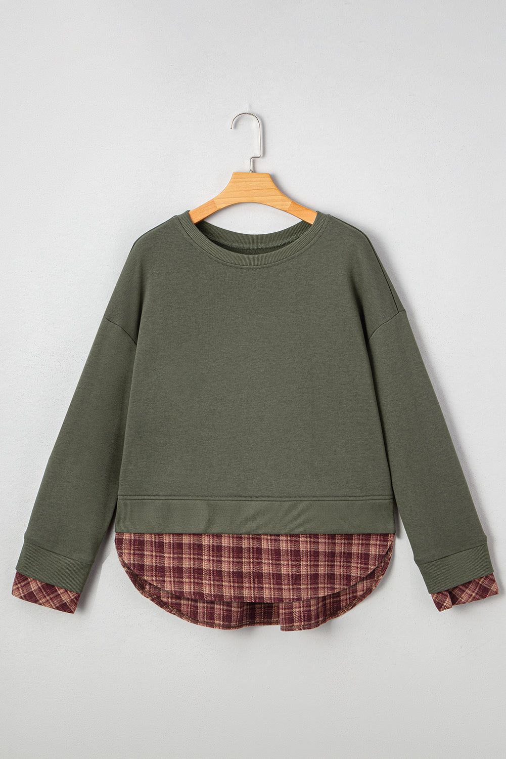 Threaded Pear Rosa Patchwork Drop Shoulder Sweatshirt