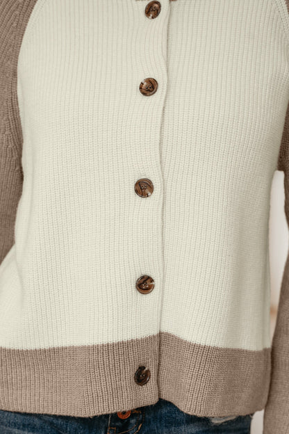 Threaded Pear Maryam Ribbed Knit Down Sweater