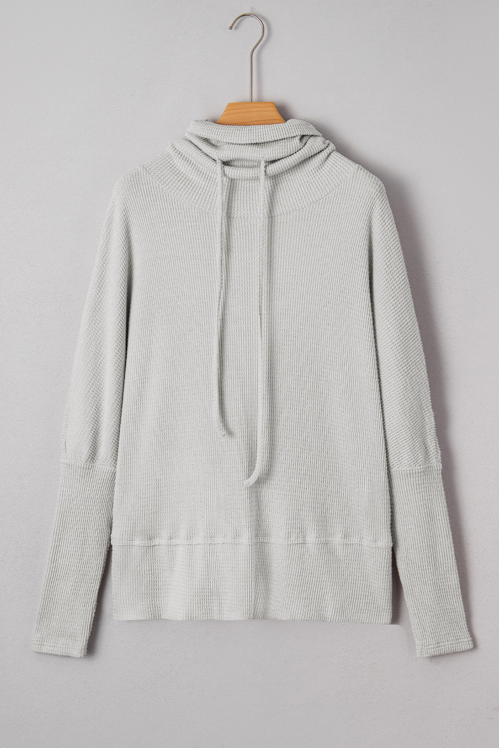 Threaded Pear Amber Drawstring Cowl Oversize Top