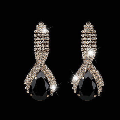 Queen’s Gorgeous Banquet Party Earrings | Luxury Statement Chandelier Drops | High-Fashion Wedding & Gala Jewelry | Sparkling Elegant Dangle Earrings for Women