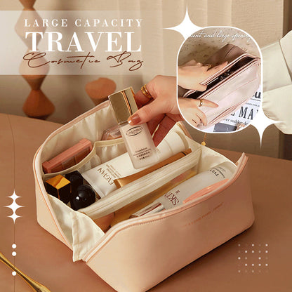 Professional Travel Cosmetic Bag | Women’s High-Capacity Makeup Organizer | Luxury Portable Toiletry Storage Bag | Trendy Water-Resistant Beauty Case | 2026 High-Fashion Multi-Function Makeup Pouch
