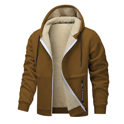Men's Lambswool Thickened Hoodie