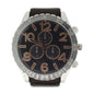 American Exchange Silver Mens Watch With Interchangeable Straps 5314
