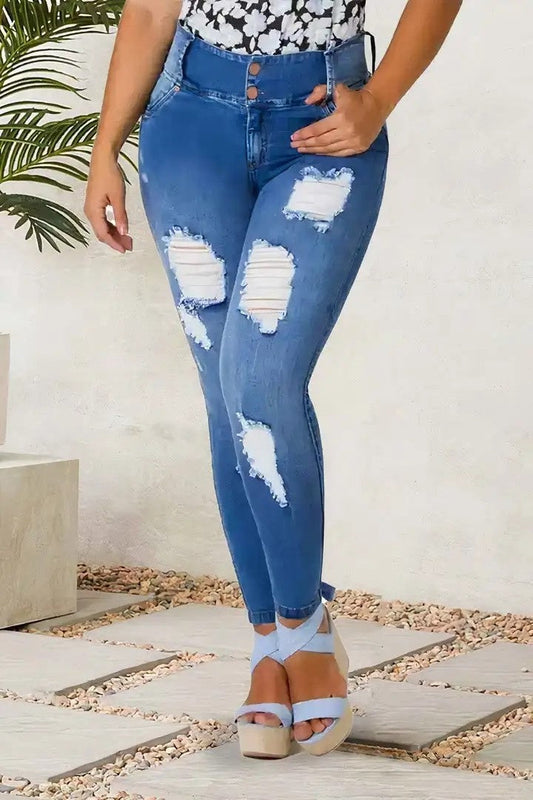 Women’s Jeans T195 | Trendy High-Sense Urban Denim | Premium Sculpted Fit Blue Jeans for Women | Modern Casual Straight-Leg Trousers | 2026 New Season Denim Collection