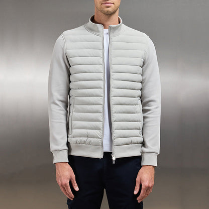 Men’s Lightweight Stand Collar Knit Jacket