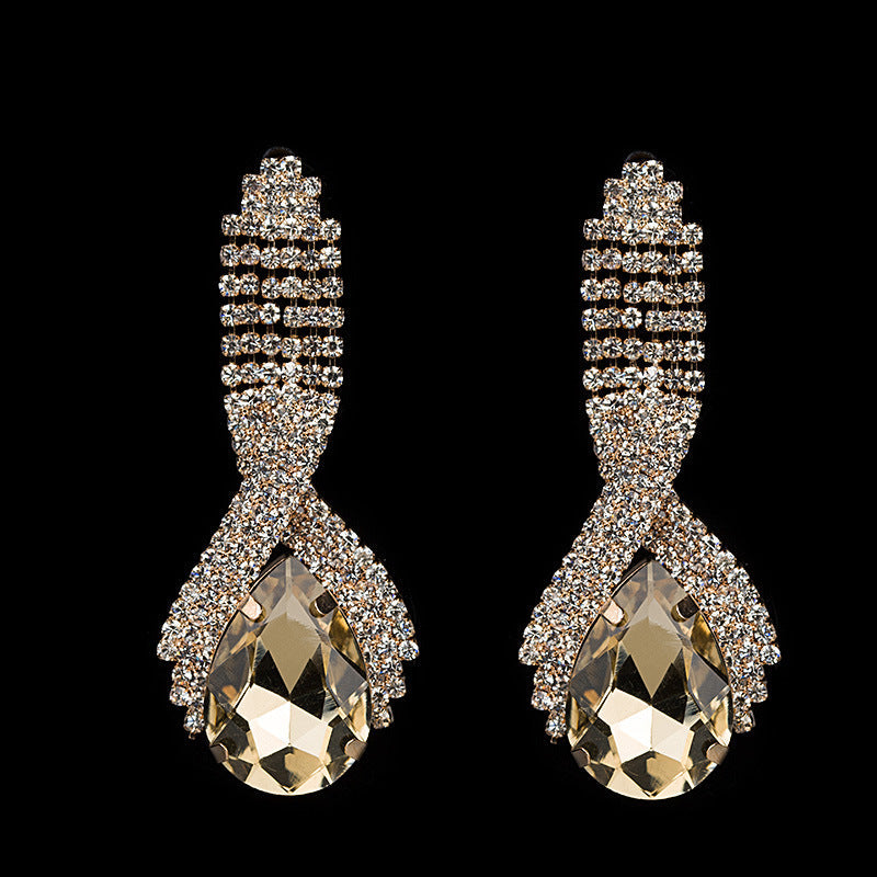 Queen’s Gorgeous Banquet Party Earrings | Luxury Statement Chandelier Drops | High-Fashion Wedding & Gala Jewelry | Sparkling Elegant Dangle Earrings for Women