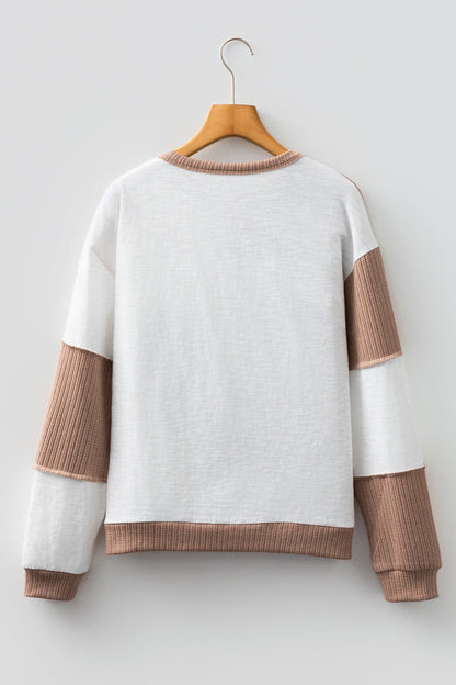 Threaded Pear Seraphina Raw Seamed Knitted Jumper