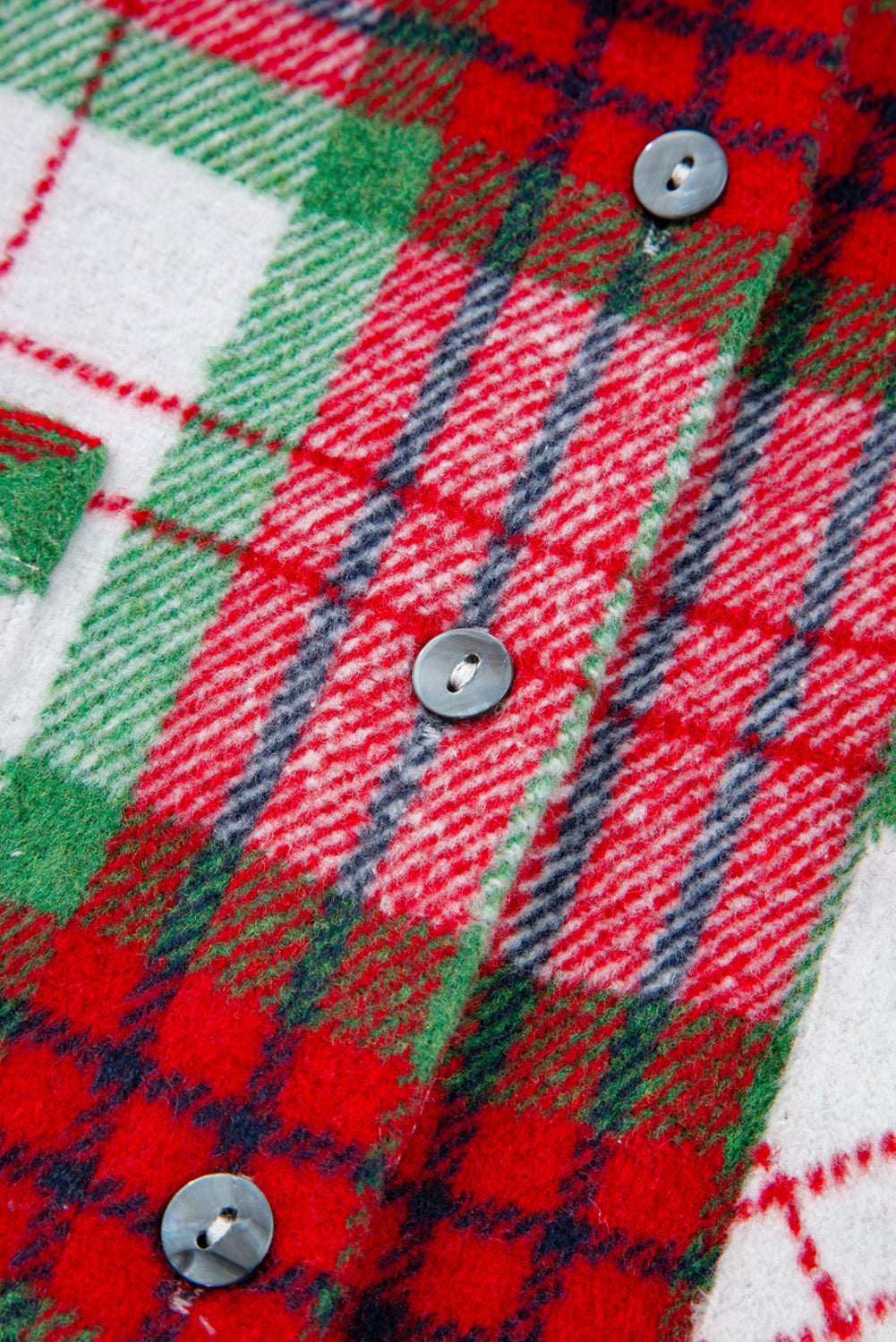 Threaded Pear Dream Plaid Casual Flannel Shacket