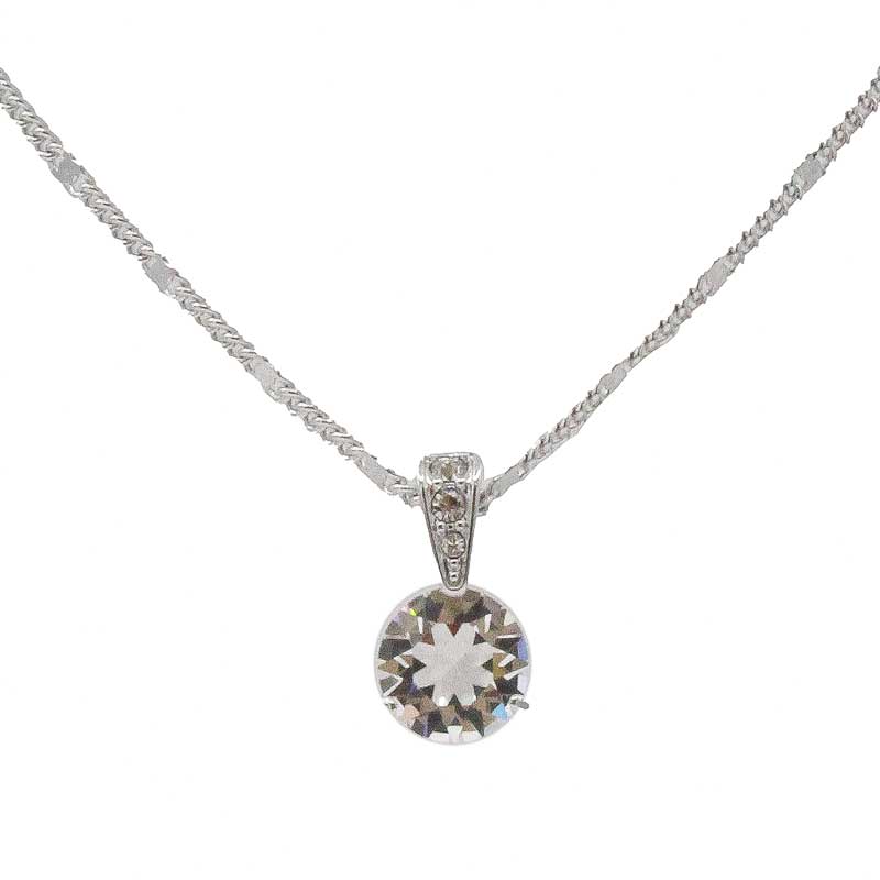 Swarovski Solitaire Collection Pendant Silver Necklace
