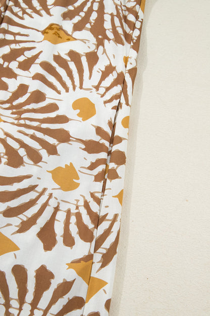 Threaded Pear Lorelai Print Loose Long PLUS Dress