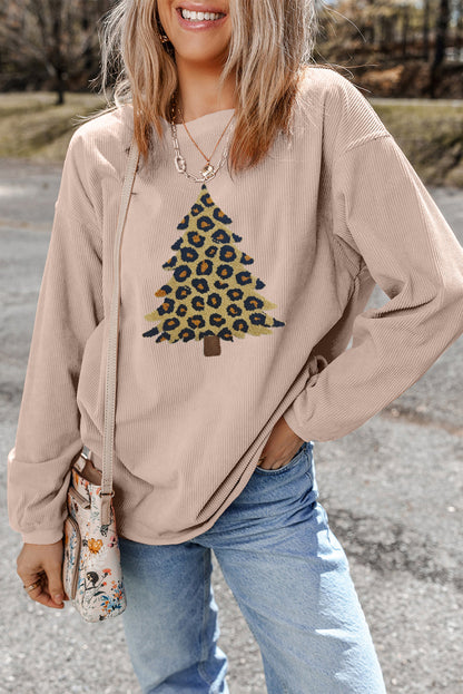 Threaded Pear Milazia Tree Graphic Corded Sweatshirt