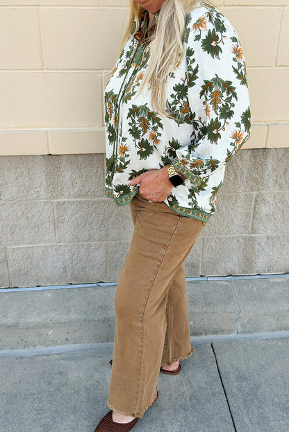 Threaded Pear Kira 3 4 Sleeve PLUS Blouse