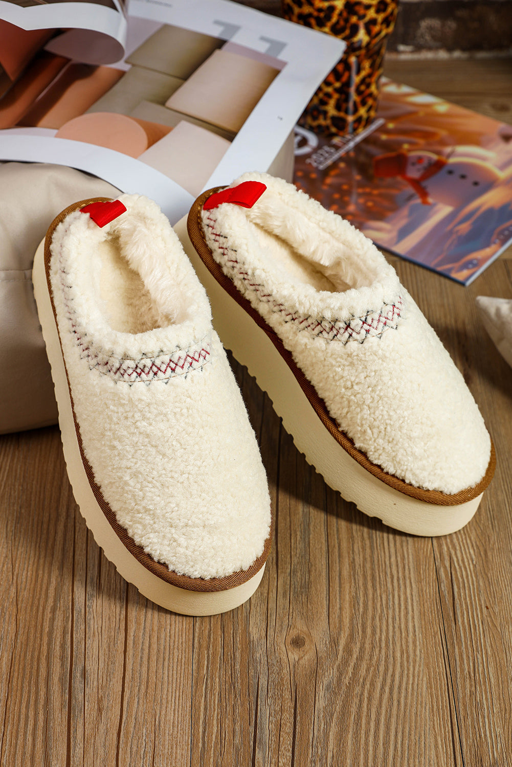 Threaded Pear Olivia Thick Sole Slippers