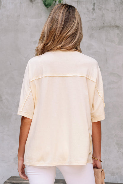 Threaded Pear Hannah Flower Patched Loose Top