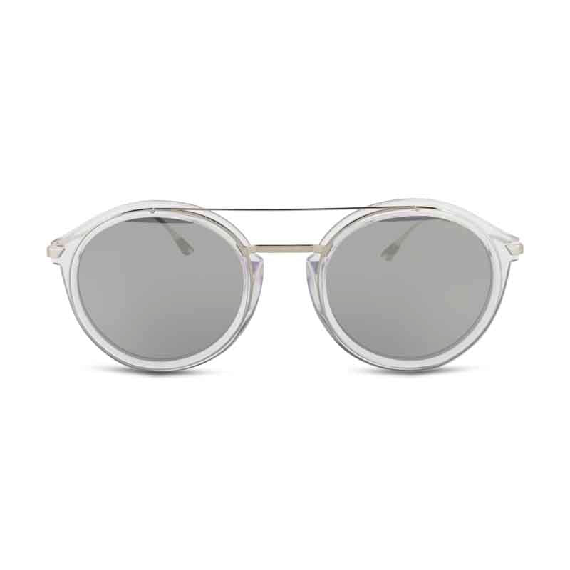 Police Mirror Silver Round Sunglasses SPL724 *EX DISPLAY*