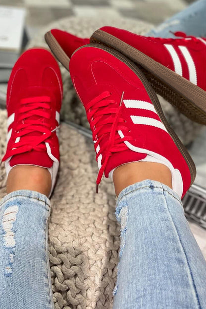 Threaded Pear Harper Lace Up Flat Shoes