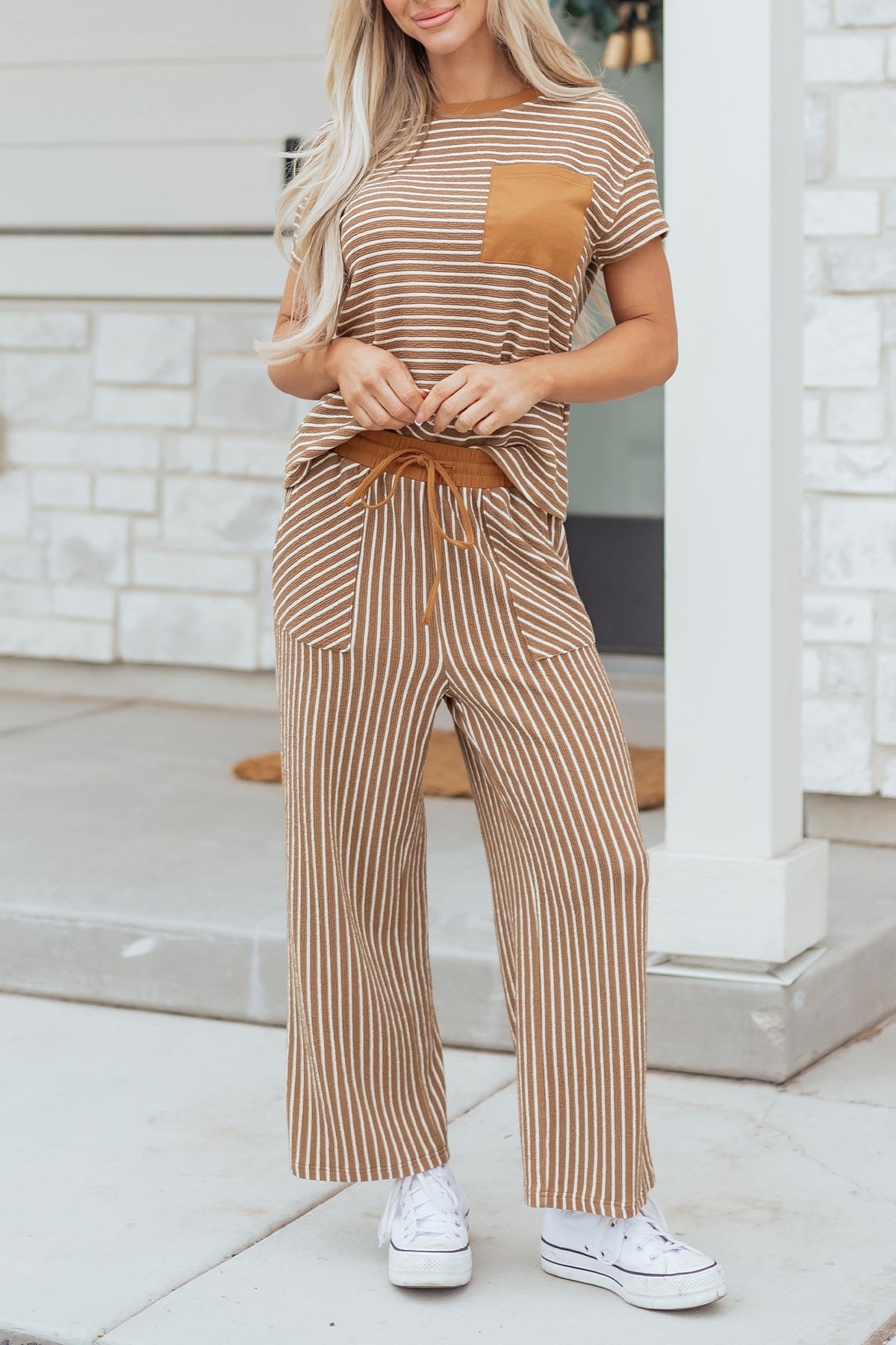 Threaded Pear Aspyn Stripe Tee