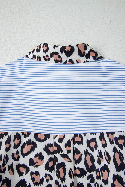 Threaded Pear Aleia Chest Cuffed Sleeve Shirt