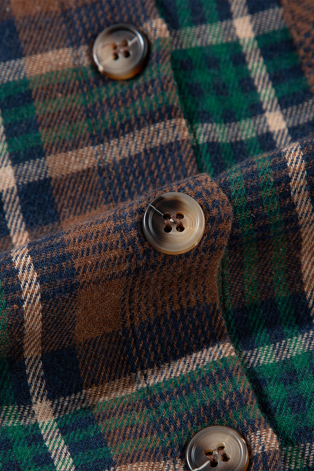 Threaded Pear Elizabeth Plaid Print Chest Shirt
