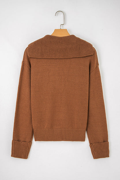 Threaded Pear Avery Edge Sexy Elegant Sweater