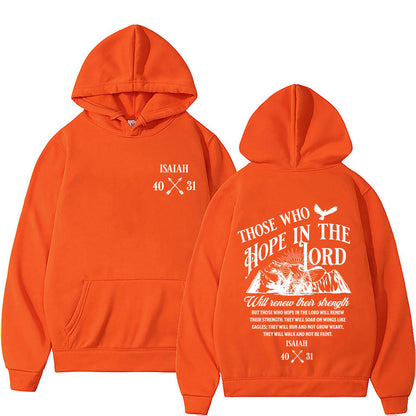 Christian Jesus Letters Print Hoodie | Faith-Based Graphic Sweatshirt for Men & Women | Inspirational Gospel Streetwear | Oversized Religious Pullover Hoodie