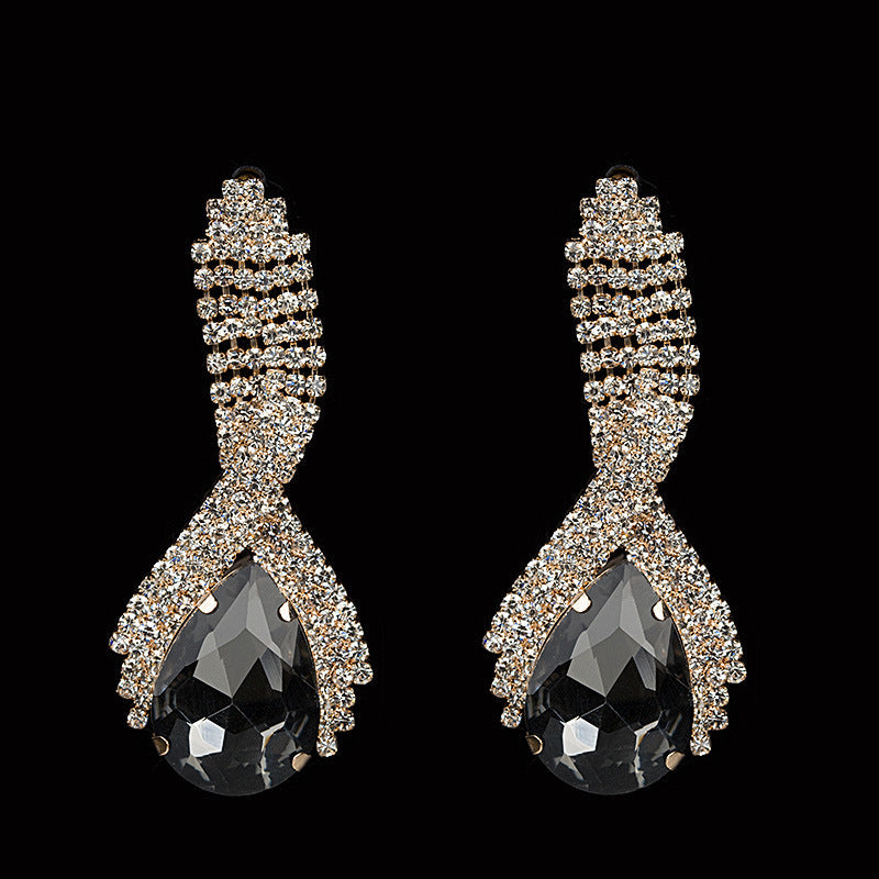 Queen’s Gorgeous Banquet Party Earrings | Luxury Statement Chandelier Drops | High-Fashion Wedding & Gala Jewelry | Sparkling Elegant Dangle Earrings for Women