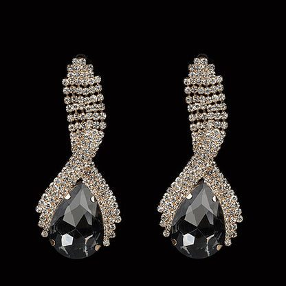 Queen’s Gorgeous Banquet Party Earrings | Luxury Statement Chandelier Drops | High-Fashion Wedding & Gala Jewelry | Sparkling Elegant Dangle Earrings for Women