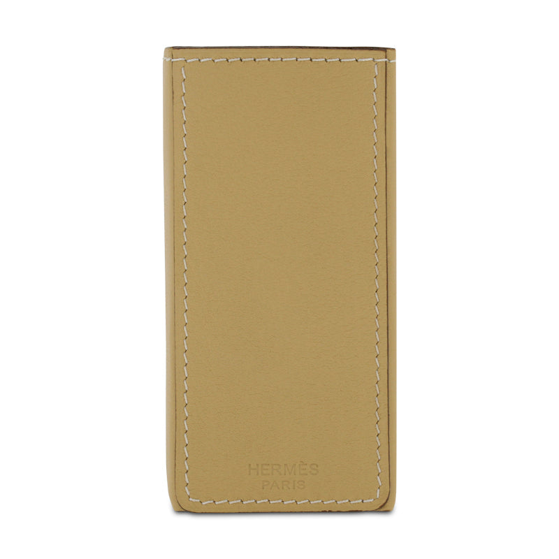 Hermes Perfume Leather Case Beige Holder 100ml Cuir D'Ange