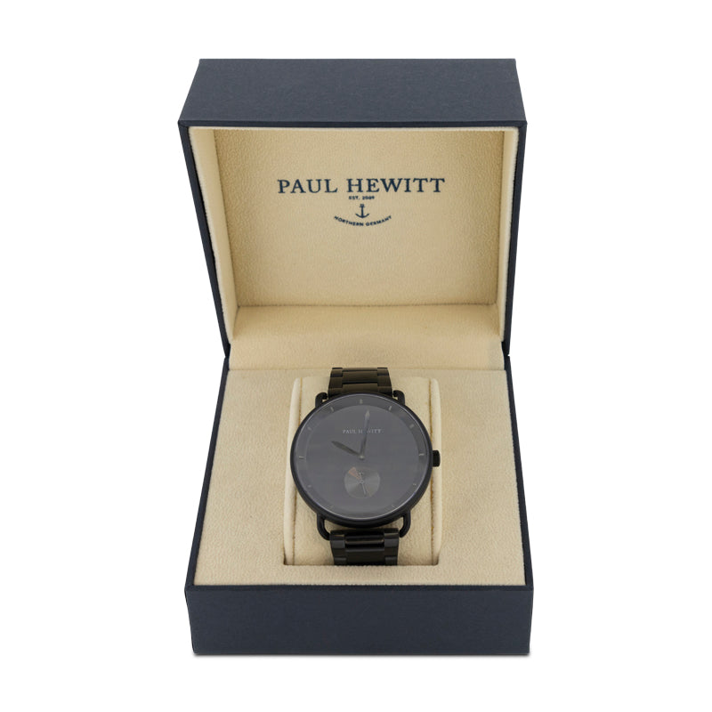 Paul Hewitt Breakwater Quartz Black Watch For Men Stainless Steel PH002728
