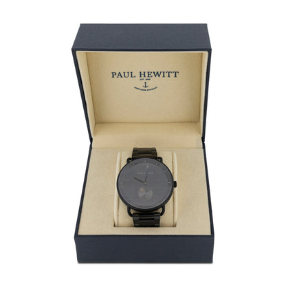 Paul Hewitt Breakwater Quartz Black Watch For Men Stainless Steel PH002728