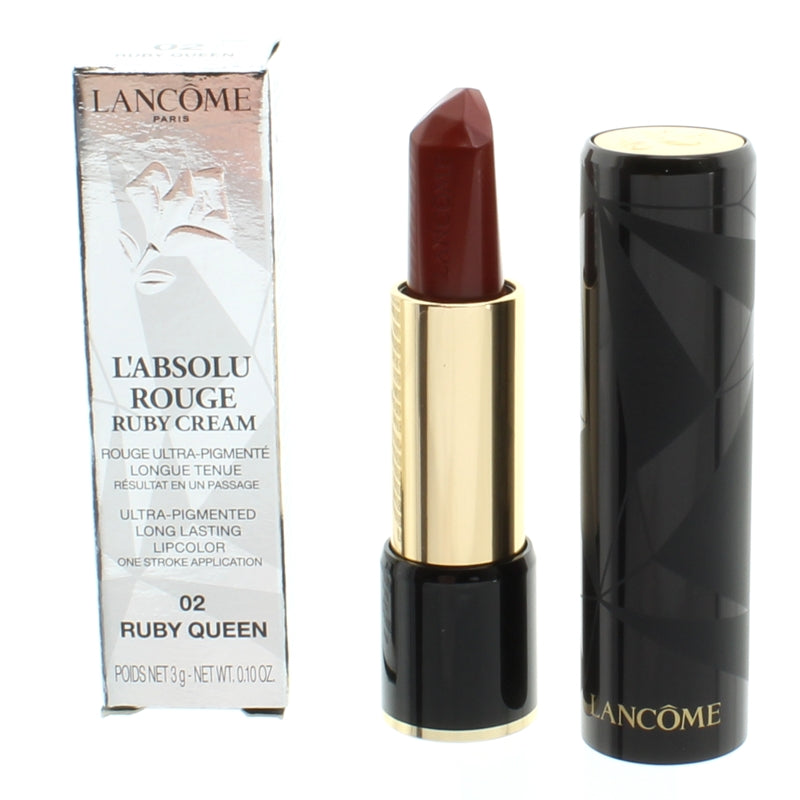 Lancome L'Absolu Rouge Ruby Cream Red Lipstick 02 Ruby Queen