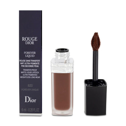 Dior Rouge Forever Matte Copper Bronze Liquid Lipstick 820 Forever Unique