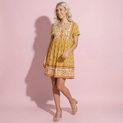 Multicolor Floral Boho Dress