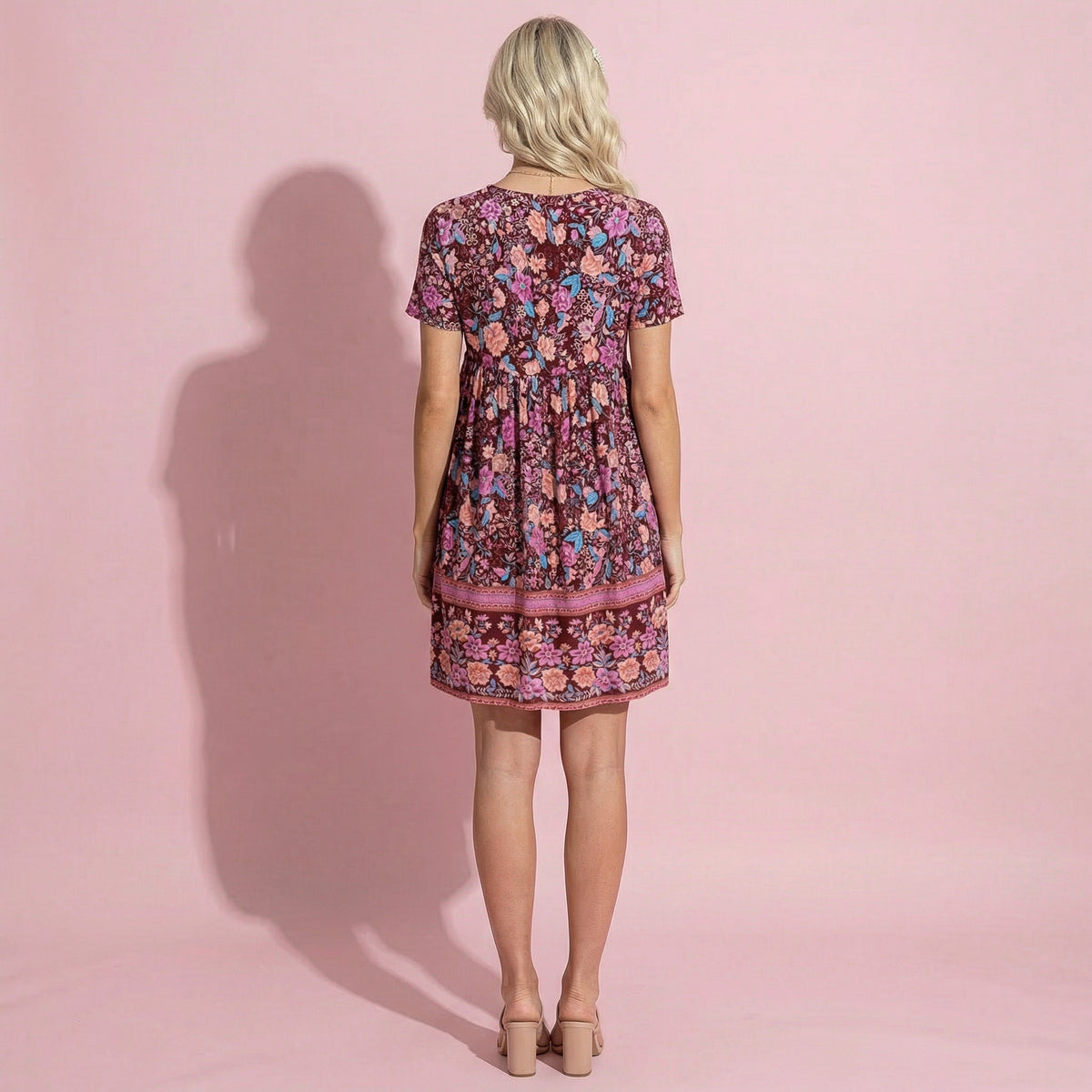 Multicolor Floral Boho Dress