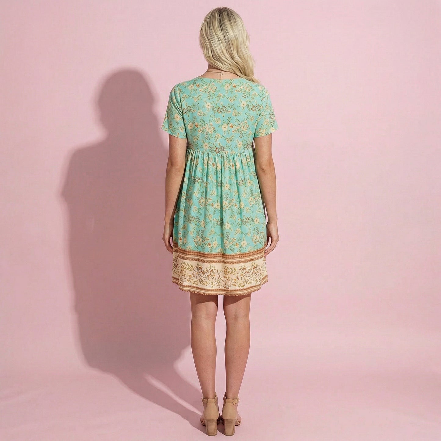 Multicolor Floral Boho Dress