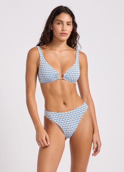 Mala Ring Front Triangle Bikini Top
