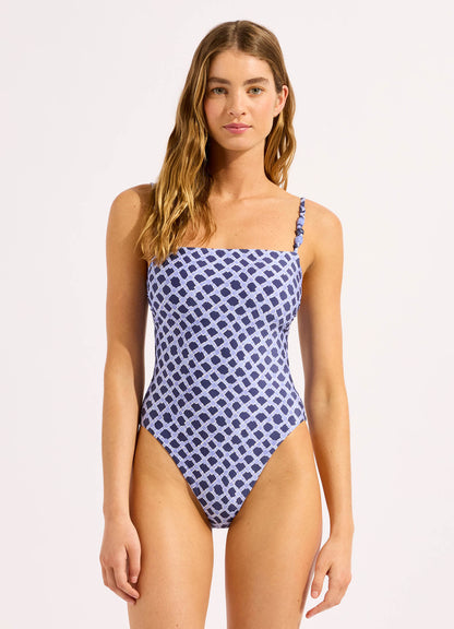 Marseille Square Neck One Piece Swimsuit