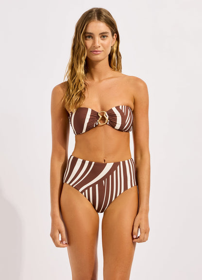 Coastline High Waisted Bikini Bottom